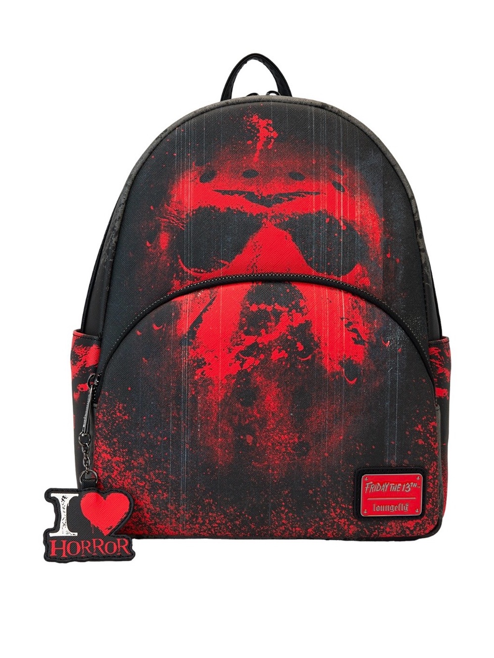 Loungefly Black & Red Horror Jadon Backpack